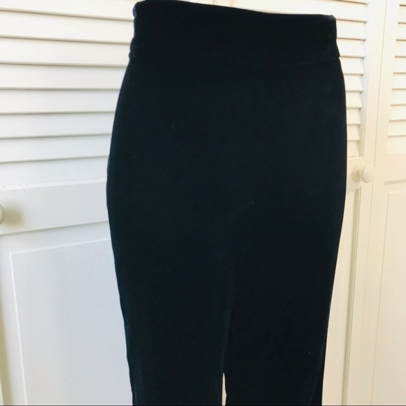 GIORGIO ARMANI Blue Velvet Viscose Blend Trousers Size Large - Picture 3 of 13